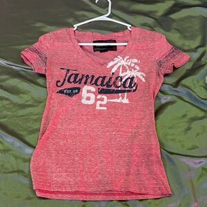 Pink Jamaica Graphic T-Shirt